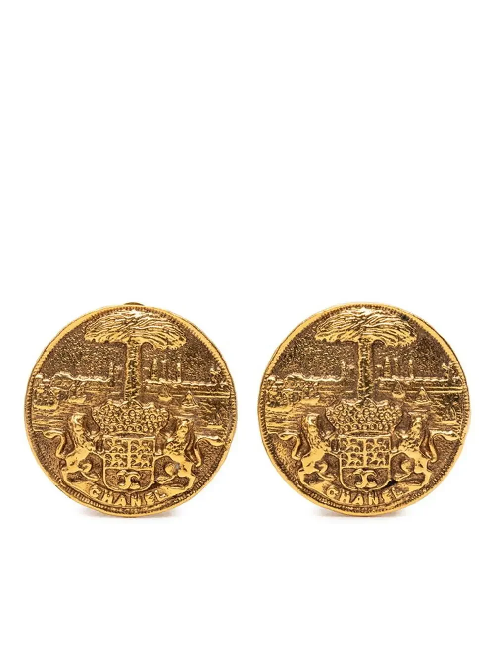 Chanel Clip-On Earrings Gold- #246740C64B